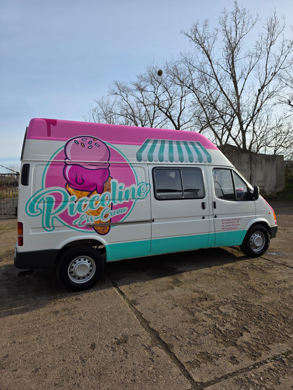 Piccolino Eiswagen Seitenansicht