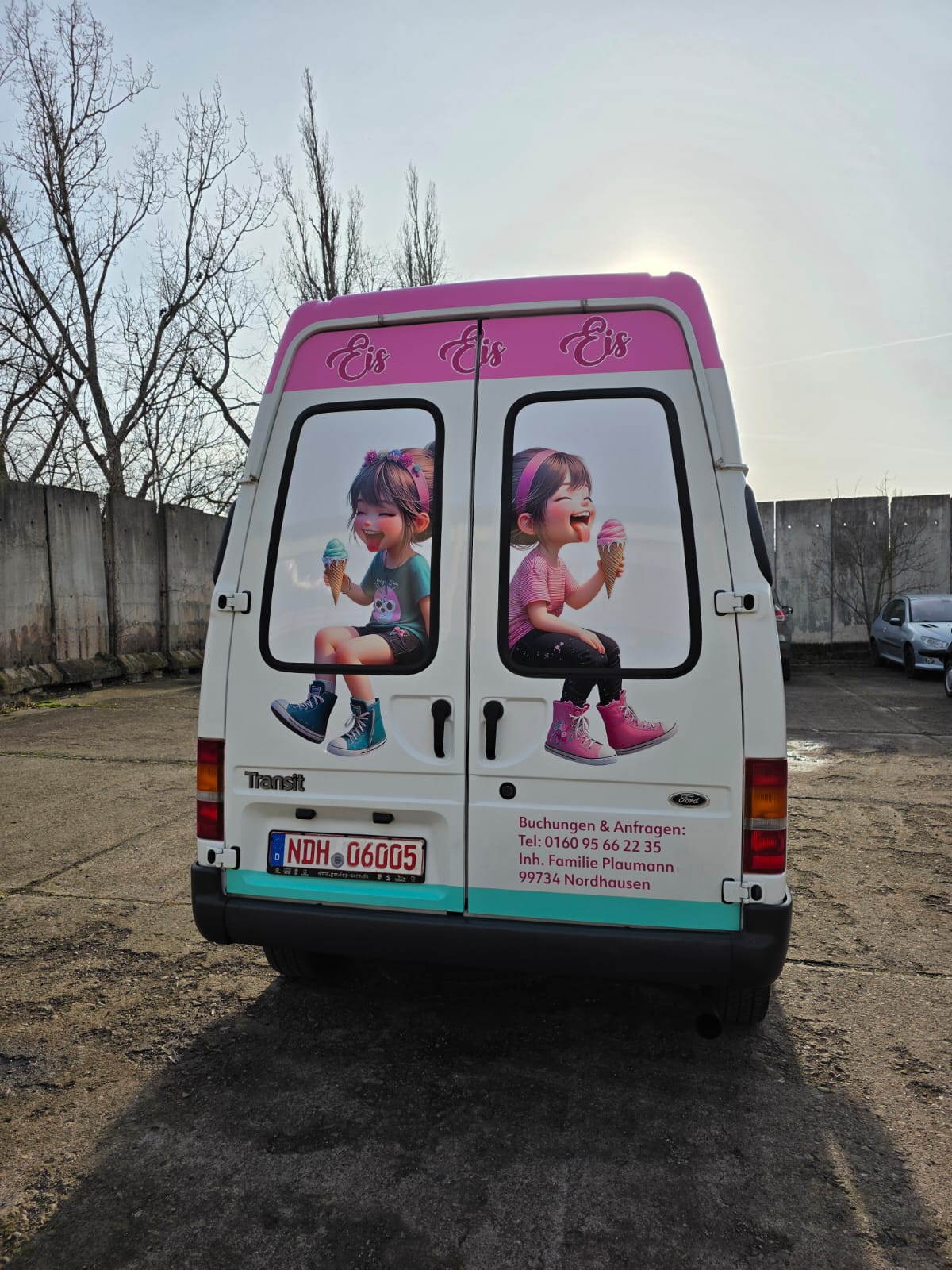 Piccolino Eiswagen Rückansicht